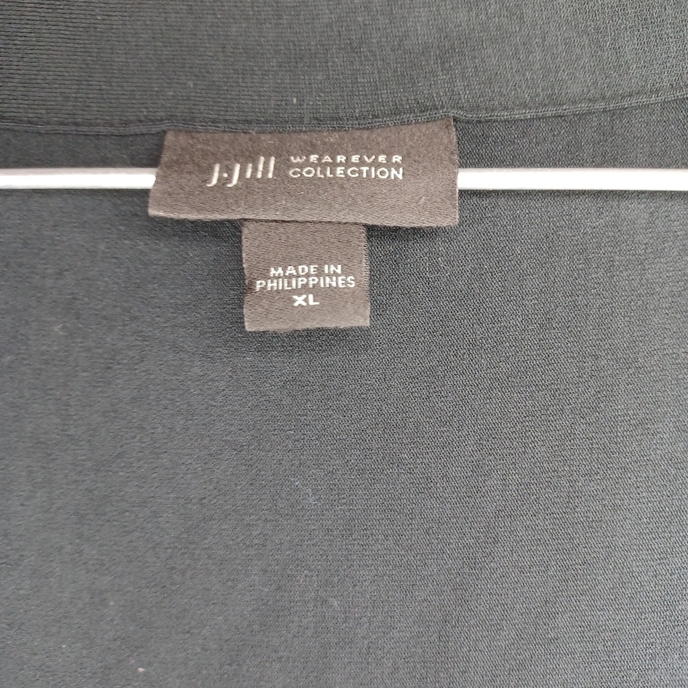 J.Jill Wearever Collection Square Neck Floral Casual Workwear Modest Top - Picture 4 of 12